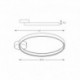 Plafonnier ZUMA LINE CIRCLE noir mat – LED intégrée – LA0772