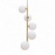 Suspension ZUMA LINE ALI noir / doré – 5 sources G9 – 5648