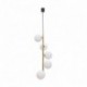 Suspension ZUMA LINE ALI noir / doré – 5 sources G9 – 5648