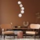 Suspension ZUMA LINE ALI noir / doré – 5 sources G9 – 5648