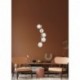Suspension ZUMA LINE ALI noir / doré – 5 sources G9 – 5648