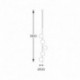 Suspension ZUMA LINE ALI noir / doré – 5 sources G9 – 5648
