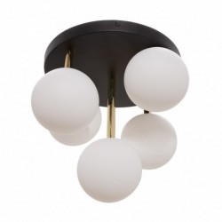 Plafonnier ZUMA LINE ALI noir / doré – 5 sources G9 – 5645