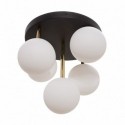 Plafonnier ZUMA LINE ALI noir / doré – 5 sources G9 – 5645