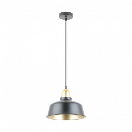 Suspension ZUMA LINE MENSA noir mat / doré – 1 source E27 – A8063-BK