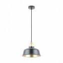 Suspension ZUMA LINE MENSA noir mat / doré – 1 source E27 – A8063-BK