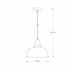 Suspension ZUMA LINE MENSA noir mat / doré – 1 source E27 – A8063-BK