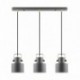 Suspension ZUMA LINE DRACO noir mat / doré / blanc – 3 sources E27 – A8062-3A