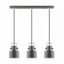 Suspension ZUMA LINE DRACO noir mat / doré / blanc – 3 sources E27 – A8062-3A