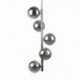 Suspension ZUMA LINE LUNA noir / doré – 5 sources G9 – 5661