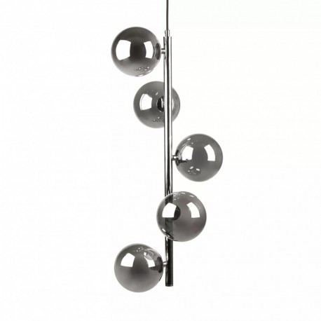 Suspension ZUMA LINE LUNA noir / doré – 5 sources G9 – 5661