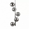 Suspension ZUMA LINE LUNA noir / doré – 5 sources G9 – 5661