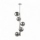 Suspension ZUMA LINE LUNA noir / doré – 5 sources G9 – 5661