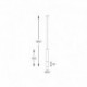 Suspension ZUMA LINE MADERA bois – 1 source G9 – 8620103
