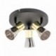 Plafonnier ZUMA LINE CENTO noir mat / doré – 3 sources G9 – CK220532-3BG