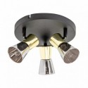 Plafonnier ZUMA LINE CENTO noir mat / doré – 3 sources G9 – CK220532-3BG