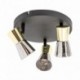 Plafonnier ZUMA LINE CENTO noir mat / doré – 3 sources G9 – CK220532-3BG
