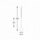Suspension ZUMA LINE ALI noir / doré – 1 source G9 – 5639
