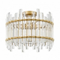 Plafonnier ZUMA LINE ALEXANDRIA doré / transparent – 6 sources G9 – C0556-06D-V7V7