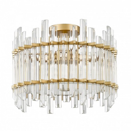 Plafonnier ZUMA LINE ALEXANDRIA doré / transparent – 6 sources G9 – C0556-06D-V7V7