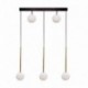 Suspension ZUMA LINE ALI noir / doré – 5 sources G9 – 5641