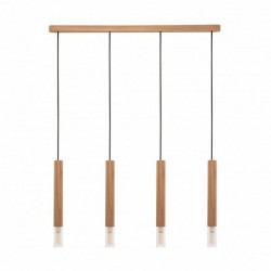 Suspension ZUMA LINE MADERA bois – 4 sources G9 – 8620403