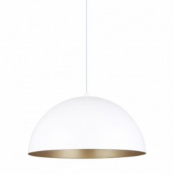 Suspension ZUMA LINE VELA blanc mat / doré – 1 source E27 – A8001XL-WH