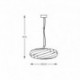 Suspension ZUMA LINE VENTO noir – 4 sources E27 – 1133