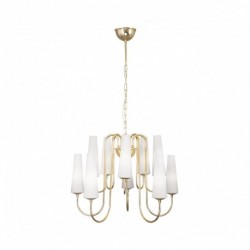 Suspension ZUMA LINE MAGNUM doré – 10 sources E14 – 1129