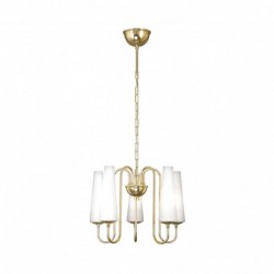 Suspension ZUMA LINE MAGNUM doré – 5 sources E14 – 1127