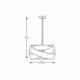 Suspension ZUMA LINE TORNADO noir – 3 sources E27 – 1118