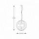 Suspension ZUMA LINE NELA noir / doré – 3 sources E14 – 1137