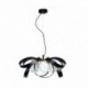 Suspension ZUMA LINE NELA noir / doré – 4 sources E14 – 1139