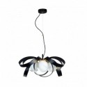 Suspension ZUMA LINE NELA noir / doré – 4 sources E14 – 1139