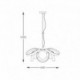 Suspension ZUMA LINE NELA noir / doré – 4 sources E14 – 1139