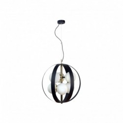 Suspension ZUMA LINE NELA noir / doré – 6 sources E14 – 1138