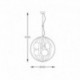 Suspension ZUMA LINE NELA noir / doré – 6 sources E14 – 1138
