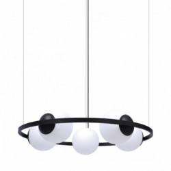 Suspension ZUMA LINE ORBIT noir – 5 sources E27 – 5011