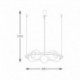 Suspension ZUMA LINE ORBIT noir – 5 sources E27 – 5011