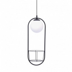 Suspension ZUMA LINE PLANT noir – 1 source E14 – 5003