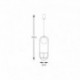 Suspension ZUMA LINE PLANT noir – 1 source E14 – 5003