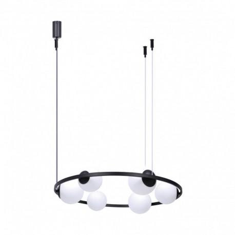 Suspension ZUMA LINE ORBIT noir – 6 sources E14/E27 – 5007