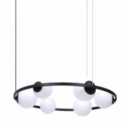 Suspension ZUMA LINE ORBIT noir – 6 sources E14/E27 – 5007