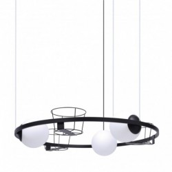 Suspension ZUMA LINE PLANT noir – 3 sources E27 – 5005