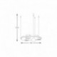 Suspension ZUMA LINE PLANT noir – 3 sources E27 – 5005