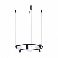 Suspension ZUMA LINE ORBIT noir – 6 sources E27/GU10 – 5006