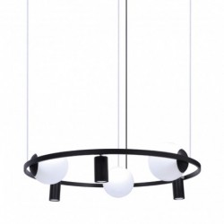Suspension ZUMA LINE ORBIT noir – 6 sources E27/GU10 – 5006