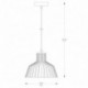Suspension ZUMA LINE DOLIA doré – 1 source E27 – A8078-GLD