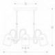 Suspension ZUMA LINE FATI noir mat / doré – 3 sources E27 – A8163-3A