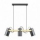 Suspension ZUMA LINE RESI noir mat / doré – 3 sources E27 – A8162-3A